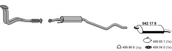 ERNST 050387 Exhaust System